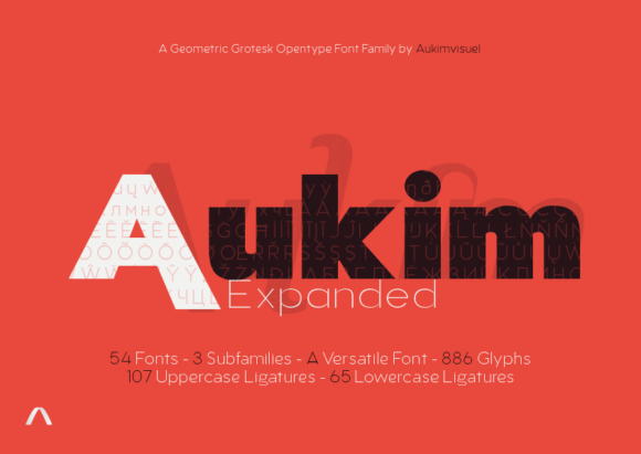 Aukim Expanded: A Display Font That Elevates Creative Designs