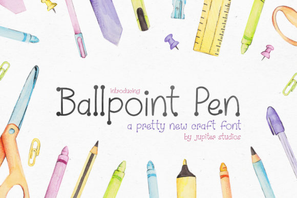 Ballpoint Pen Font: A Playful Display Typeface for Creative Branding