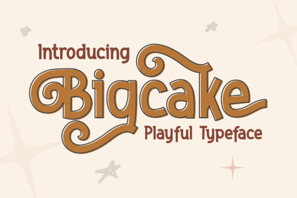 Bigcake Font: A Playful Typeface for Digital Designers