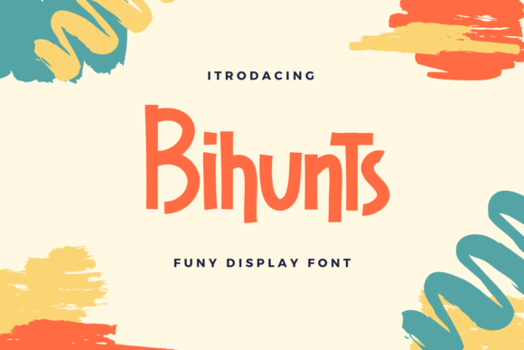 Bihunts Display Font for Playful Editorial Design