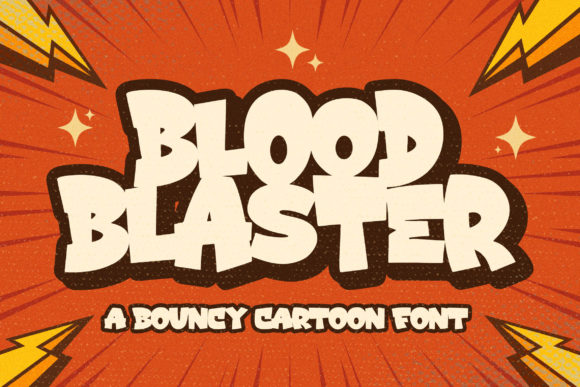Blood Blaster Font Review: A Playful Display Typeface for Creative Projects