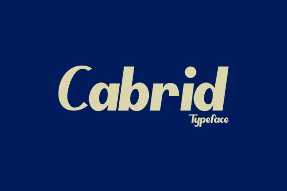 Cabrid Display Font for Bold and Modern Web Design