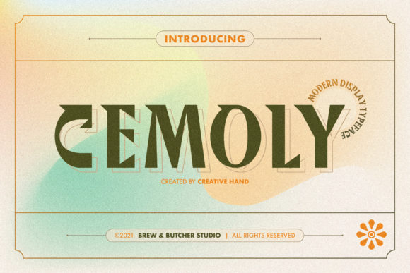 Cemoly Font for Makers and Creative Shops