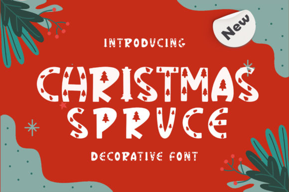 Christmas Spruce Font: A Festive Display Typeface for Creative Projects
