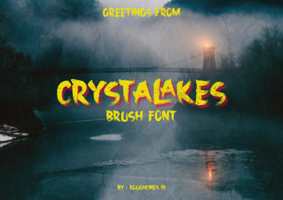 Crystalakes Brush Font for Creative Projects