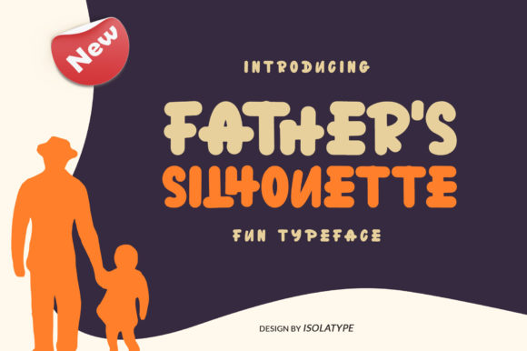 Father s Silhouette Font for Creative Projects