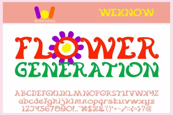Flower Generation Font for Beautiful Craft Projects