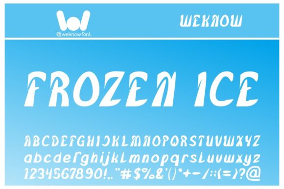 Frozen Ice Font for a Polished Brand Look