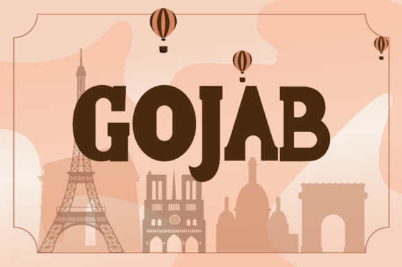 Gojab Font: Elevate Your Brand with a Beautiful Display Typeface