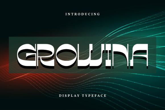 Growina: A Modern Display Font for Editorial Design