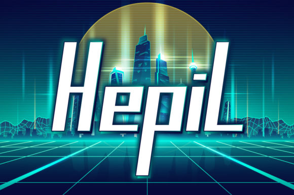 Hepil Display Font for Bold Web Design and Branding