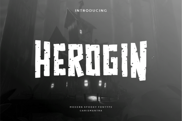 Herogin Font: A Spooky Display Typeface for Memorable Branding