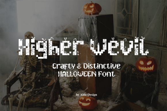 Higher Wevil Halloween Font for Bold Web Design and Branding