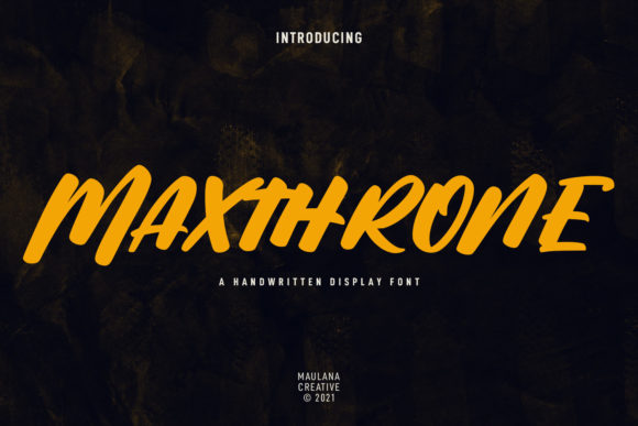 Maxthrone Font for Modern Web Design Projects