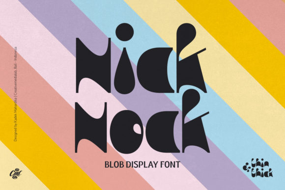 Nick Nock Display Font for Creative Web Projects