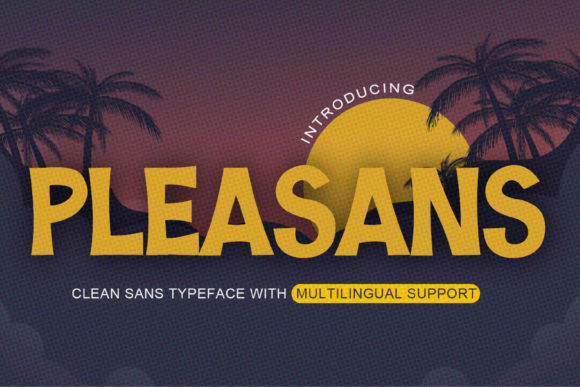 Pleasans Font Review: A Playful Display Typeface for Creative Projects