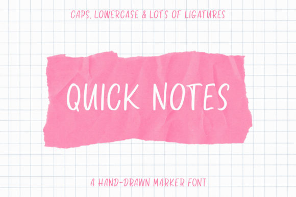 Quick Notes Font for Modern Editorial Design