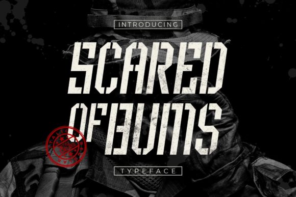 Scared of Bums Font for Modern Editorial Design