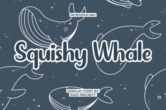 Squishy Whale Font for Small Business Branding and Design
