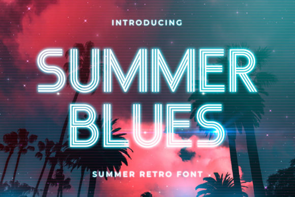 Summer Blues Font for Editorial Design and Creative Projects