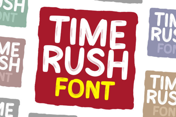 Time Rush Font for Modern Web Design and Branding