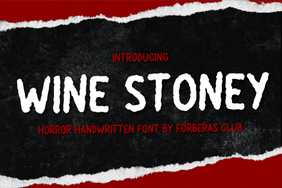 Wine Stoney Font: A Bold Display Typeface for Editorial Design